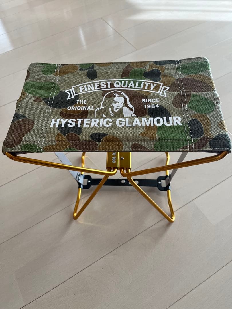 HYSTERIC GLAMOUR 迷彩柄折りたたみチェア