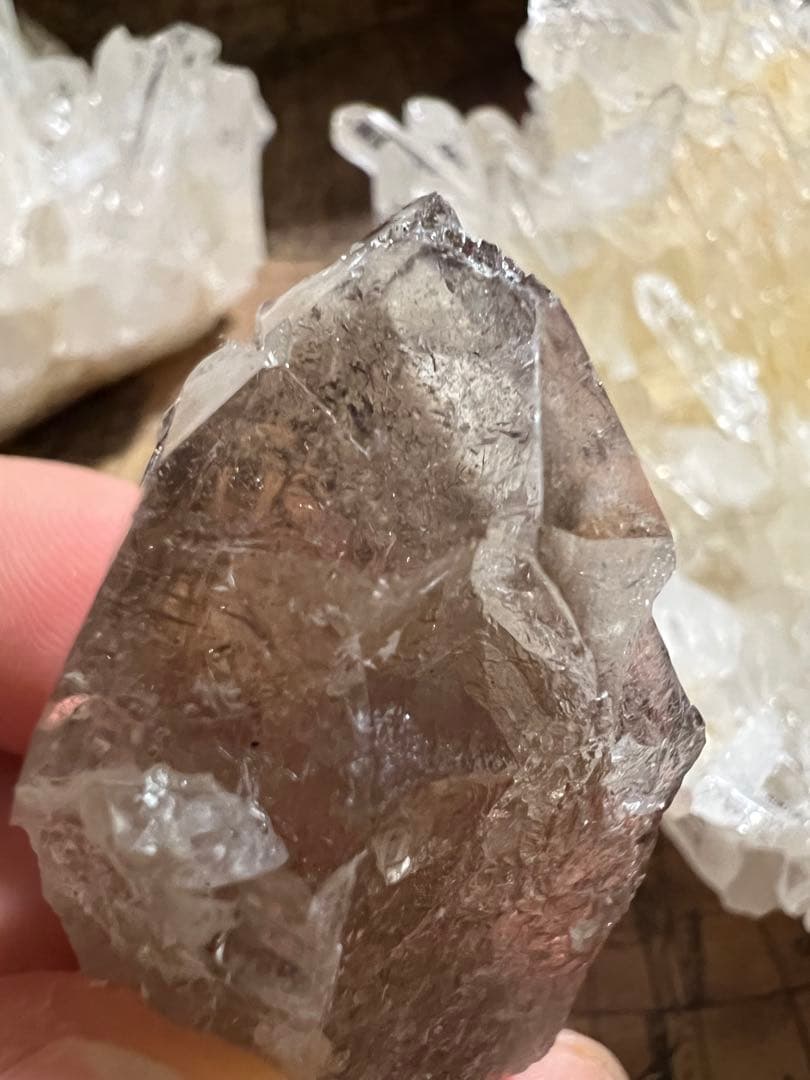 て*う様 龍脈の精髄 ― 煙水晶「山の幻影を宿す結晶」※売上の一部を保護猫活動に