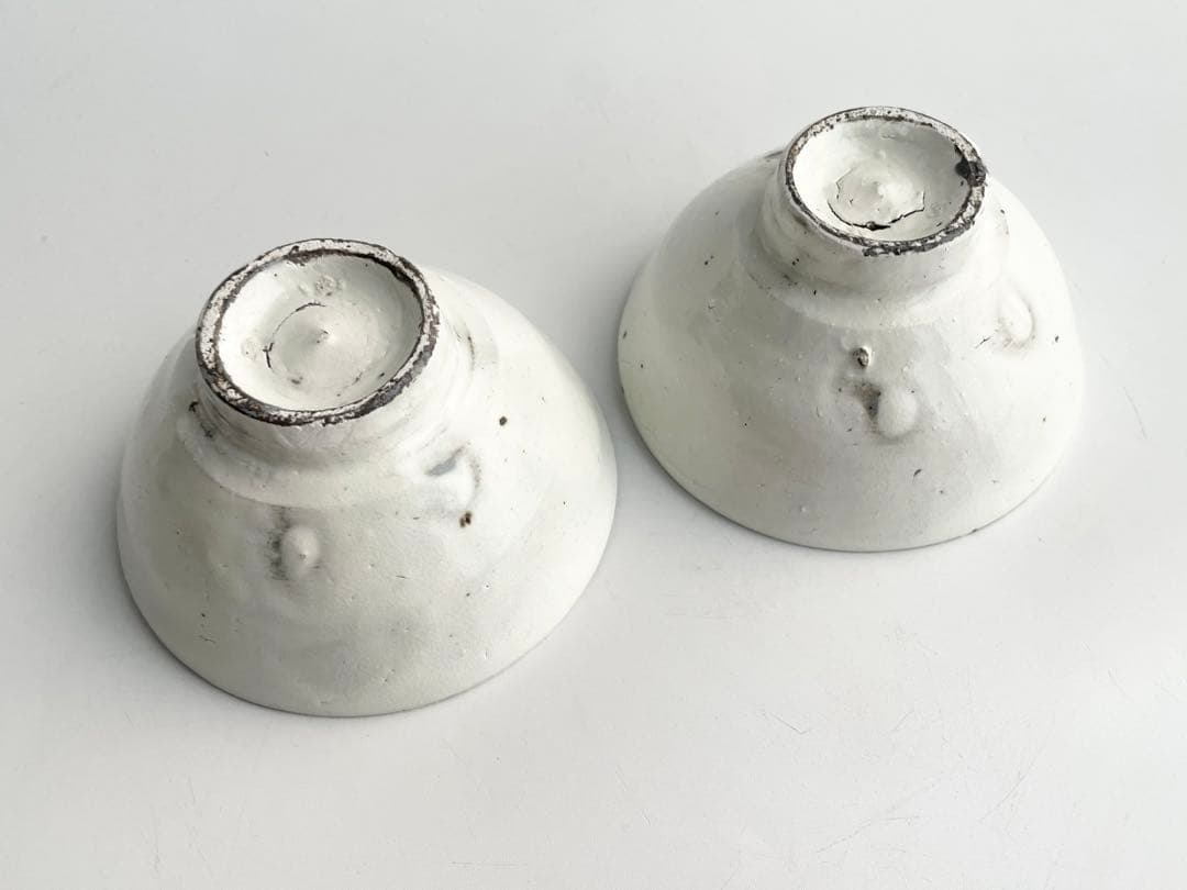 陶芸家　小林東五　粉引　盃　小碗　汲出　番茶器　李朝　粉吹　對州