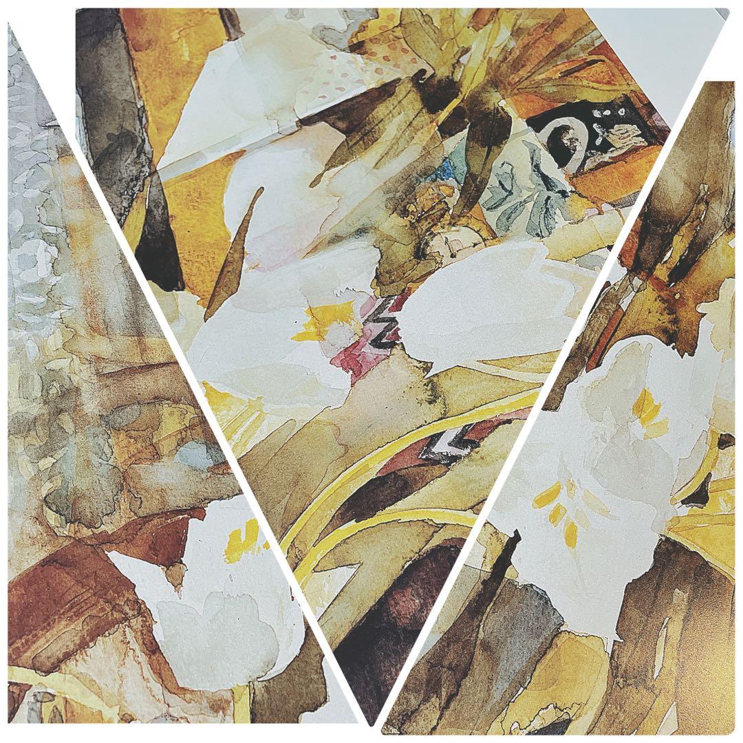 Shirley Trevena イギリス　花とフルーツ水彩画プリント　4枚セット