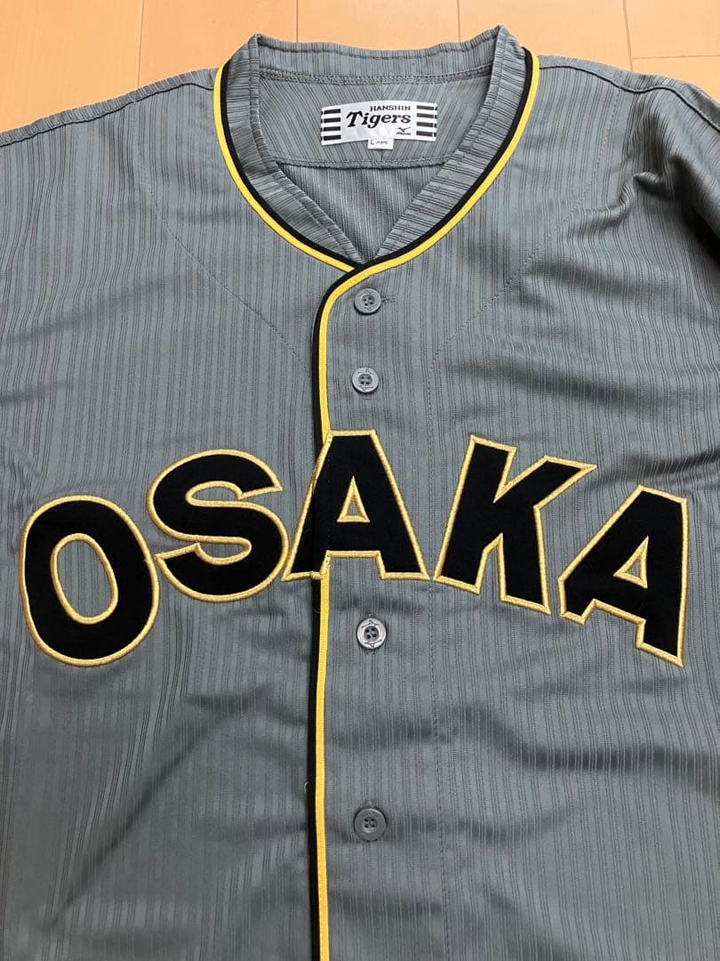 大阪タイガース　阪神タイガース　当時　復刻　ユニフォーム　無地　背番号無し　L