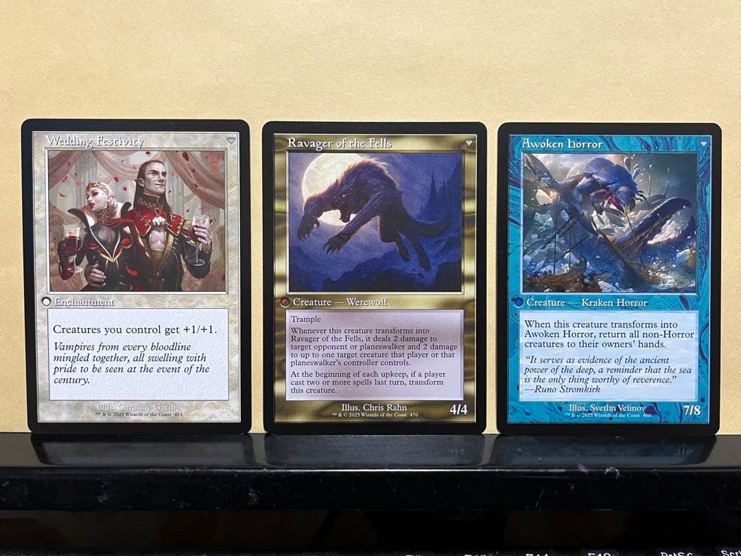 イニストラードリマスター　両面エラー３枚セット　バラし可