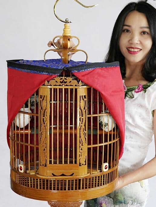 手作り竹専用の竹彫刻芸隆鳥籠