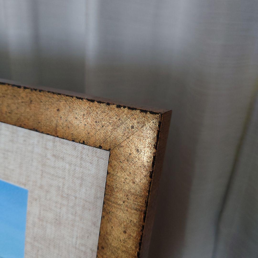 手塚秀樹　湖畔清風　版画