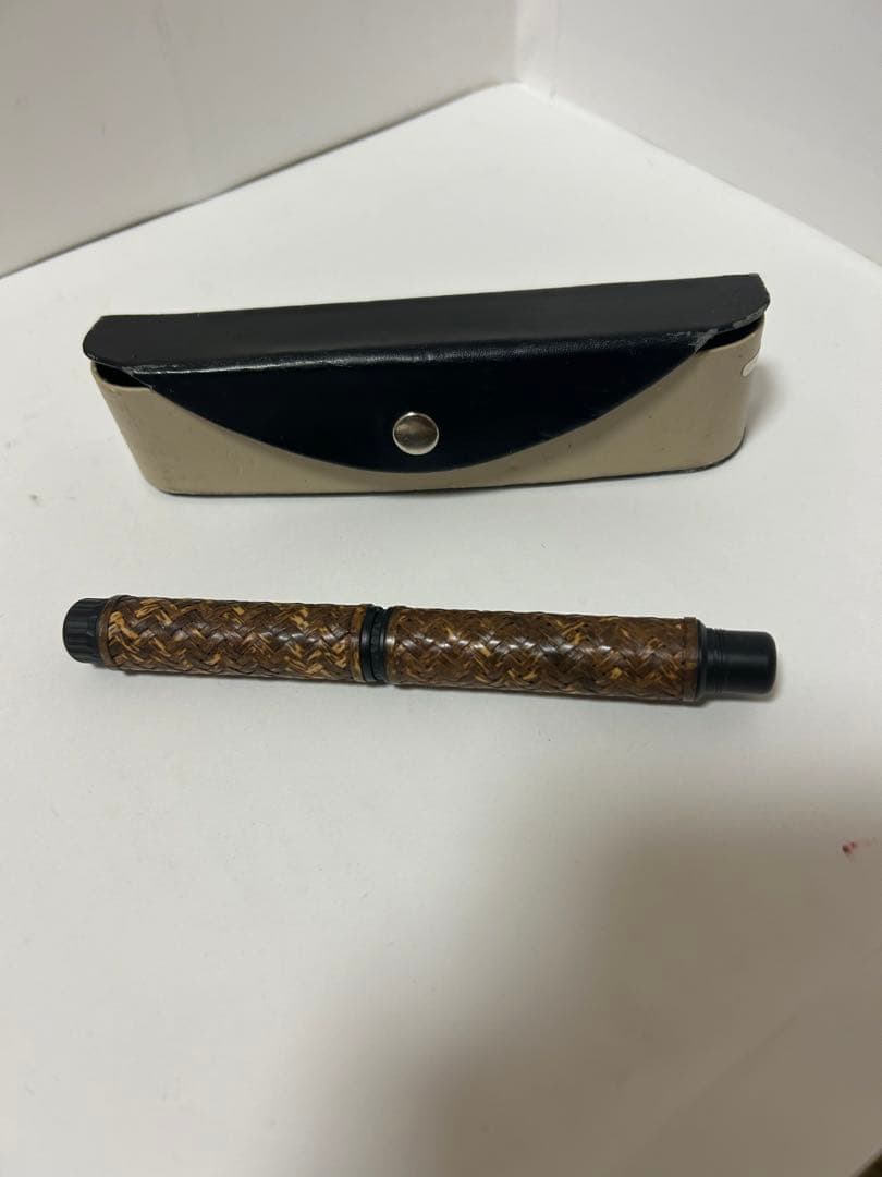 プラチナ万年筆 出雲竹編　 横網代　虎斑（とらふ） 18Kペン先