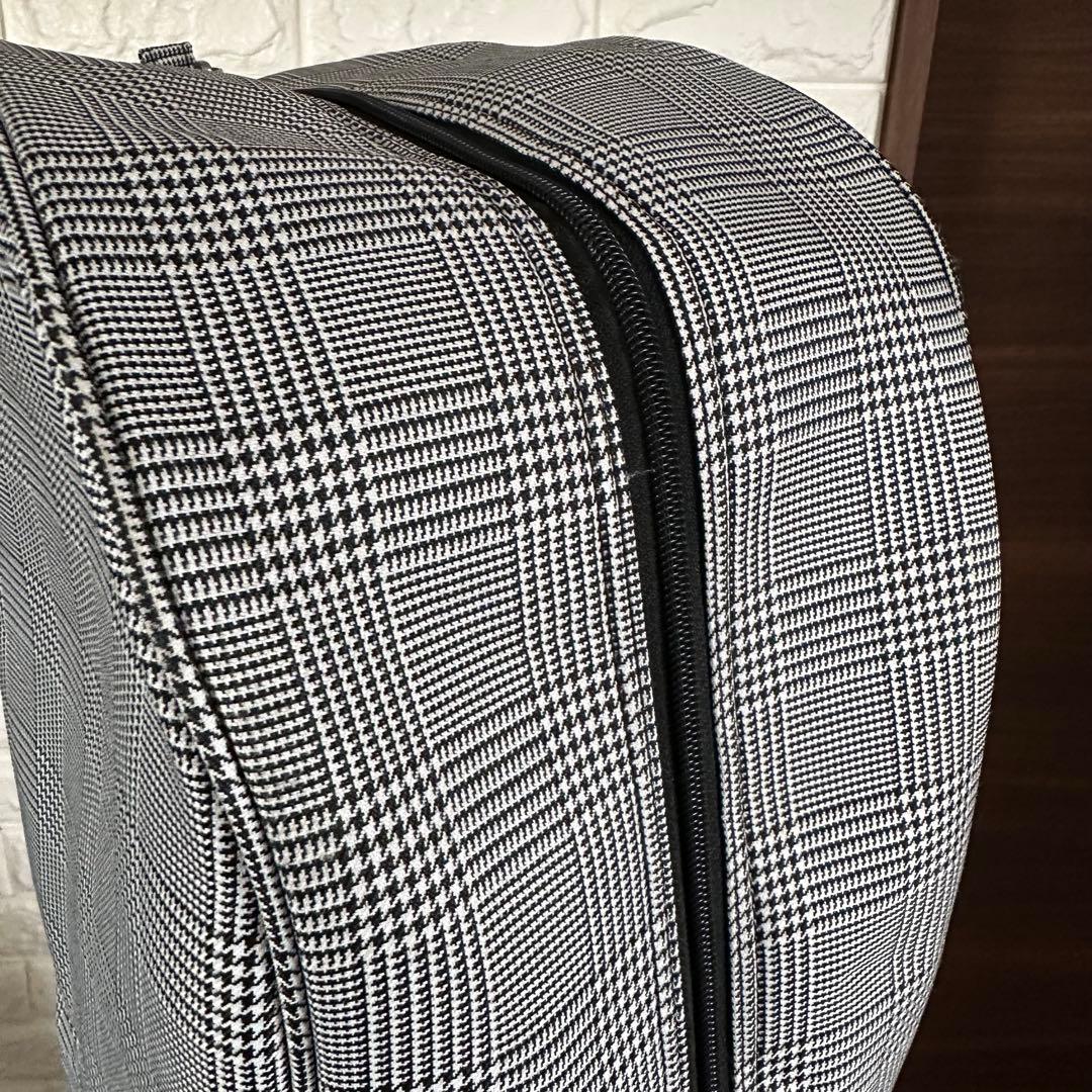 美品 XXIOゼクシオ キャディバッグ 千鳥格子柄 グレー系9.5型