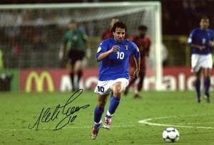 アレッサンドロ・デル・ピエロ　 証明書付き　イタリア代表 直筆サイン入りフォト