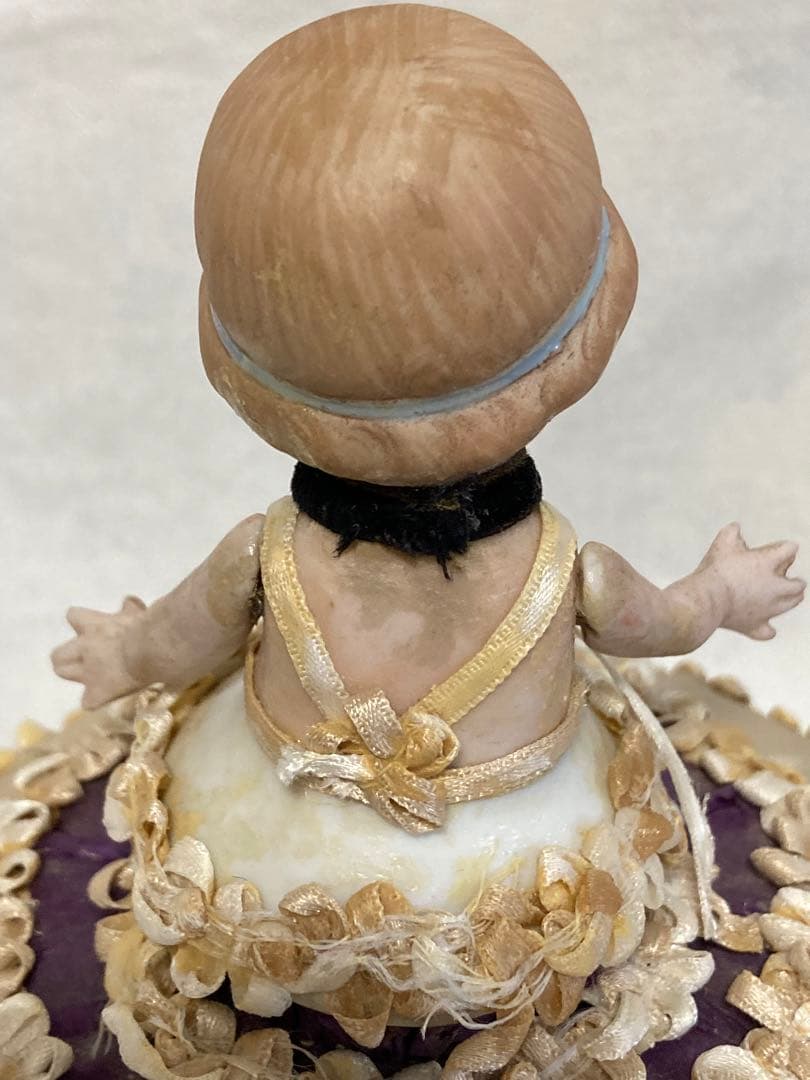 フランスアンティーク ハーフドール キャンディボックス