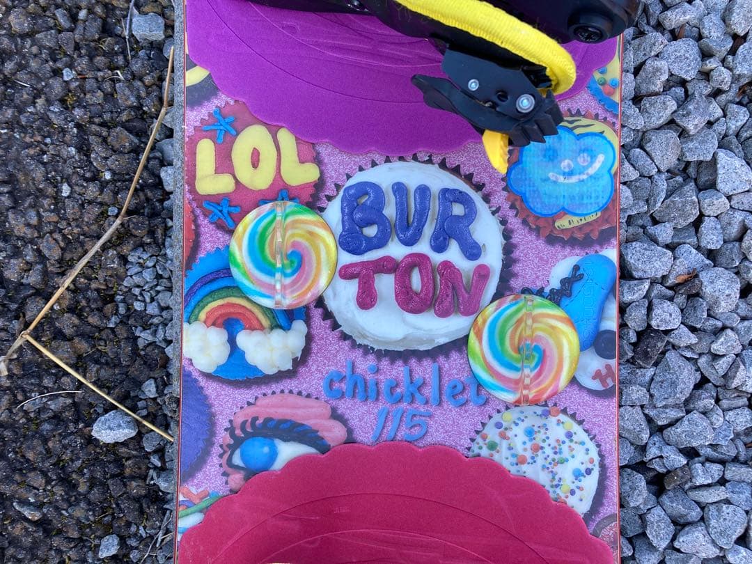 Burton Chickletスノーボード115 リグレットリール付きイエロー