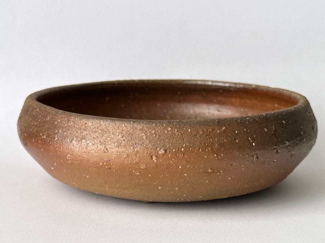 金重まこと 備前 緋襷 丸皿 小鉢