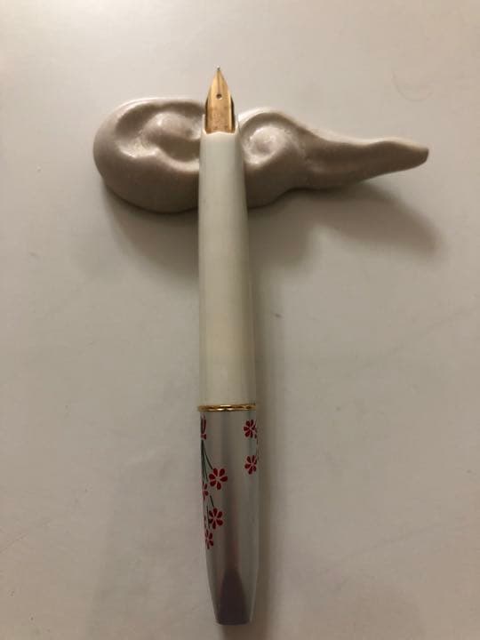 万年筆　プラチナ　レトロ　デッドストック　ショート軸　14k