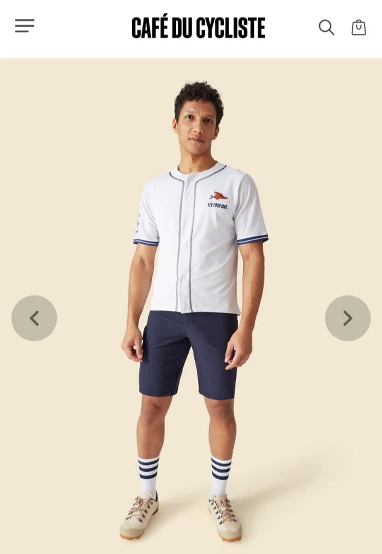 Cafe du Cycliste グラベル カーゴ ショーツ S ネイビー