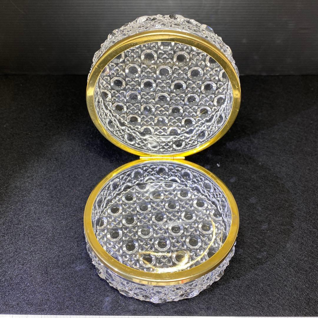 オールドバカラ　ダイヤモンドピエール　蓋物　タサコサ　東里7-1210☆1F