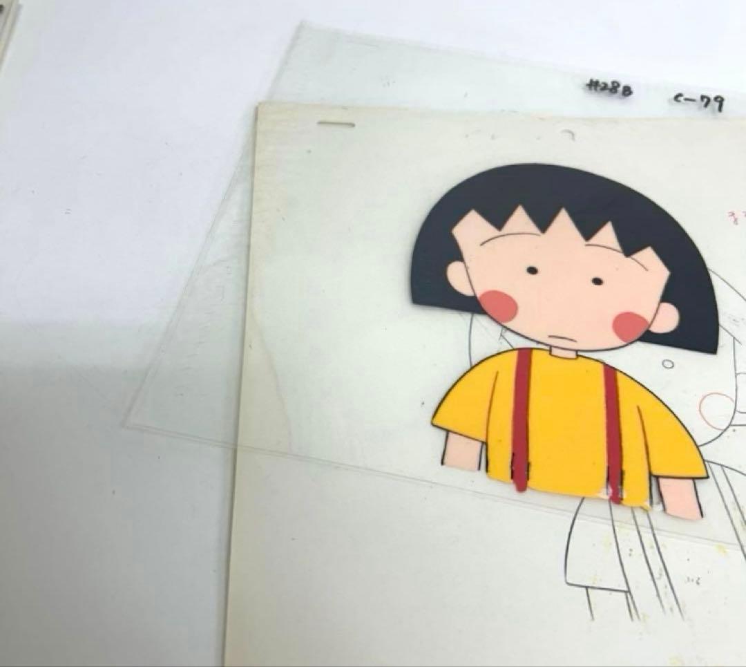 e682- ちびまる子ちゃんセル画 2枚まるちゃんお姉ちゃん