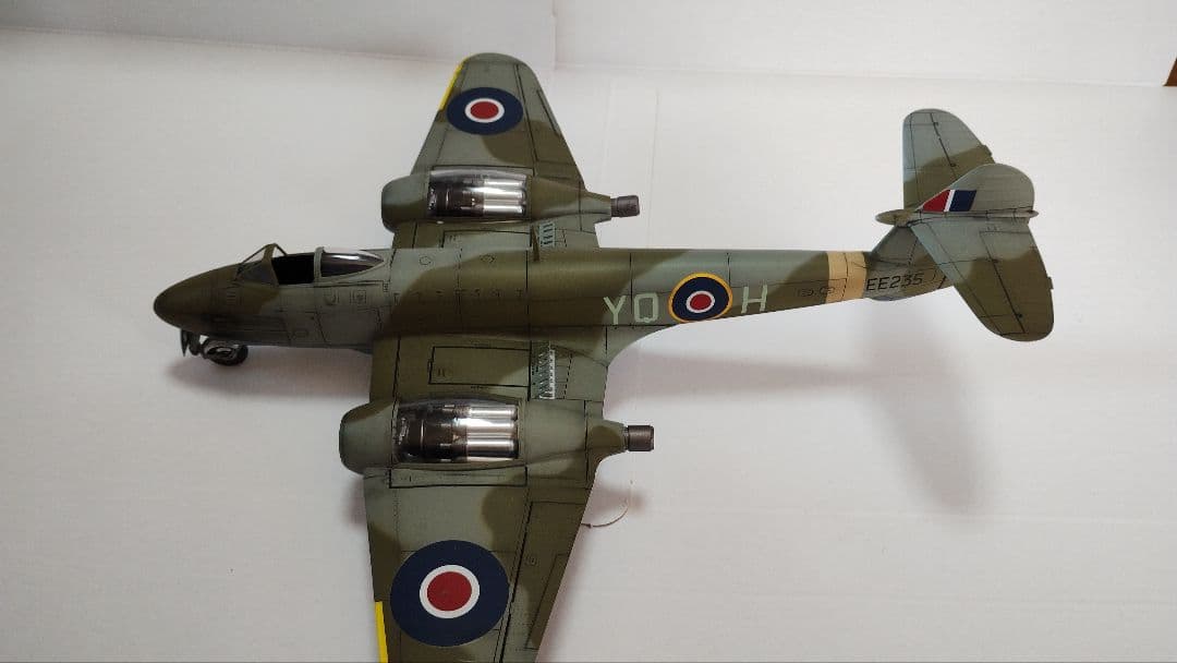 プラモデル完成機　1/48　グロスターミーティアF.3