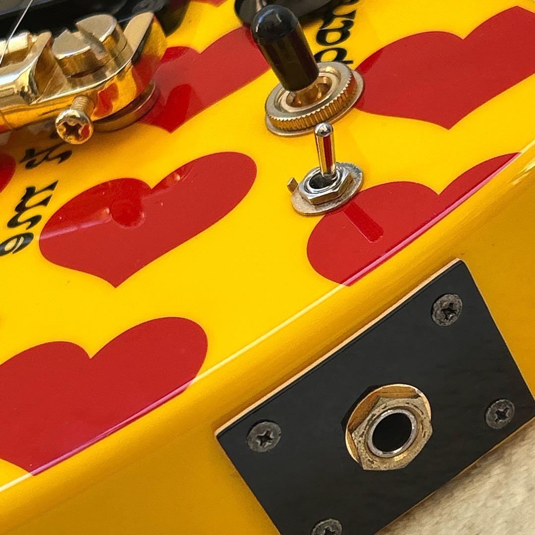 BURNY YH-JR hideモデル アンプ内蔵 モッキンバード ギター