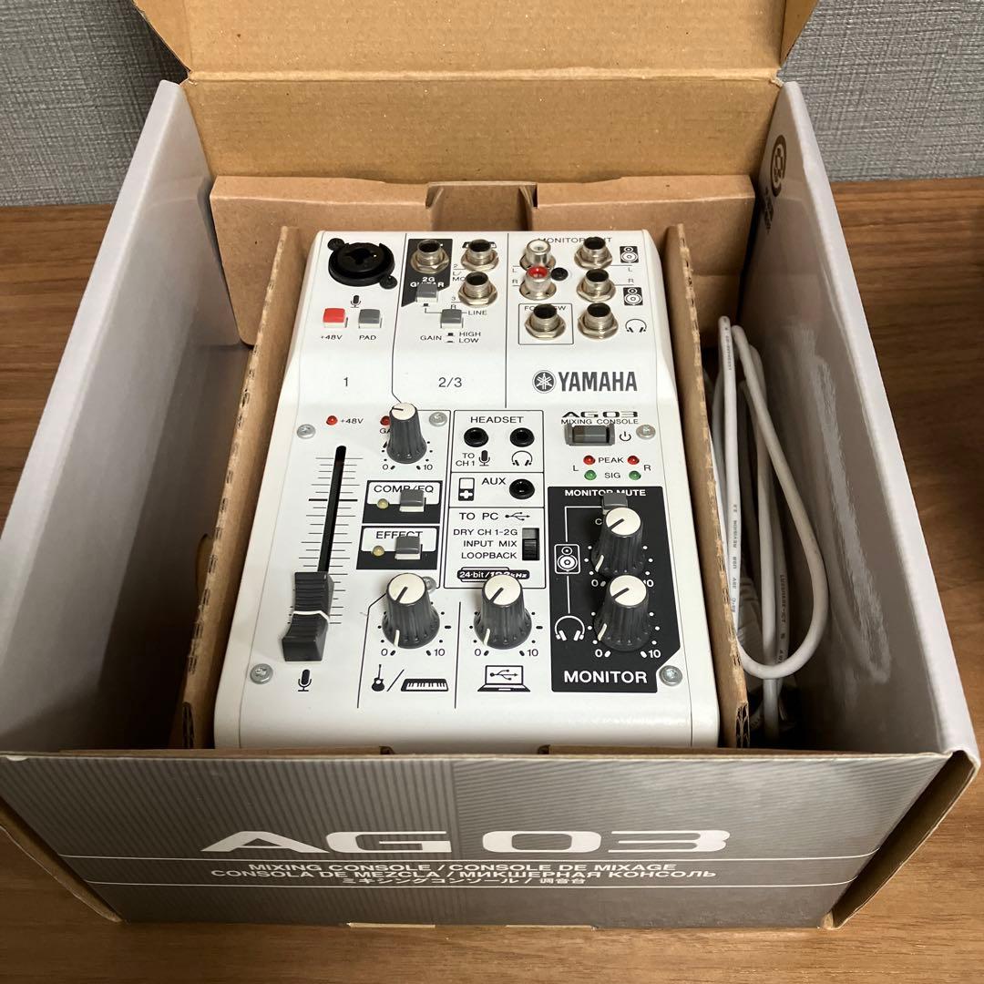 【未使用品】 YAMAHA AG03 付属品完備