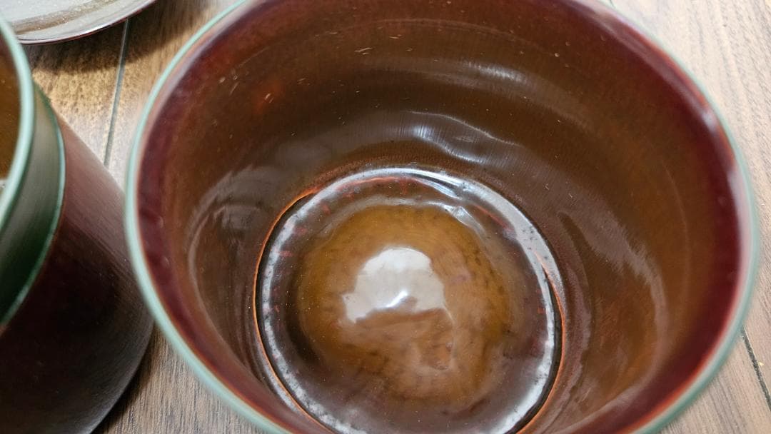 漆器おしるこ椀 10個セット 木製収納箱付き