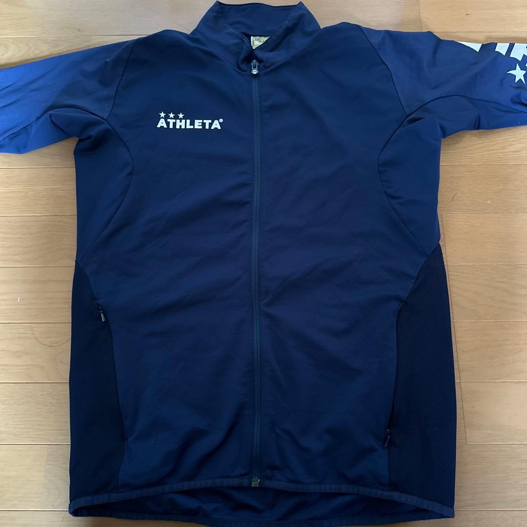 ATHLETA ネイビー ジップアップジャケット