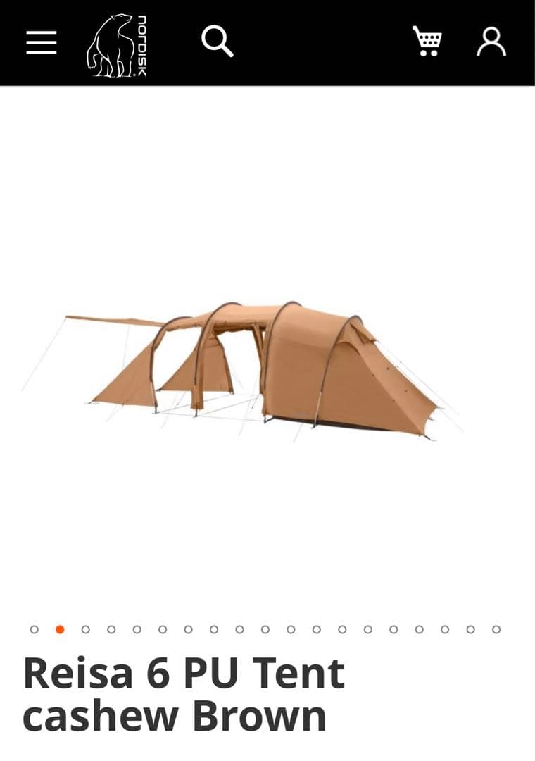 【未使用】Nordisk Reisa 6 PU ノルディスク　テント　レイサ