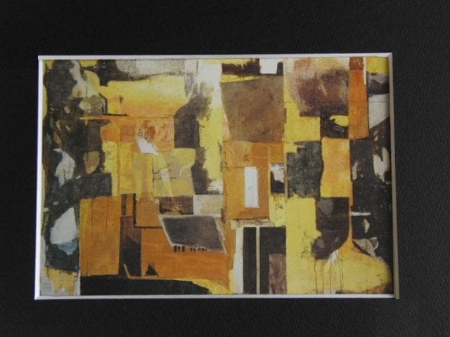 宮崎進、【海辺の光景】、希少な大判額装用画集より、美品、日本人画家