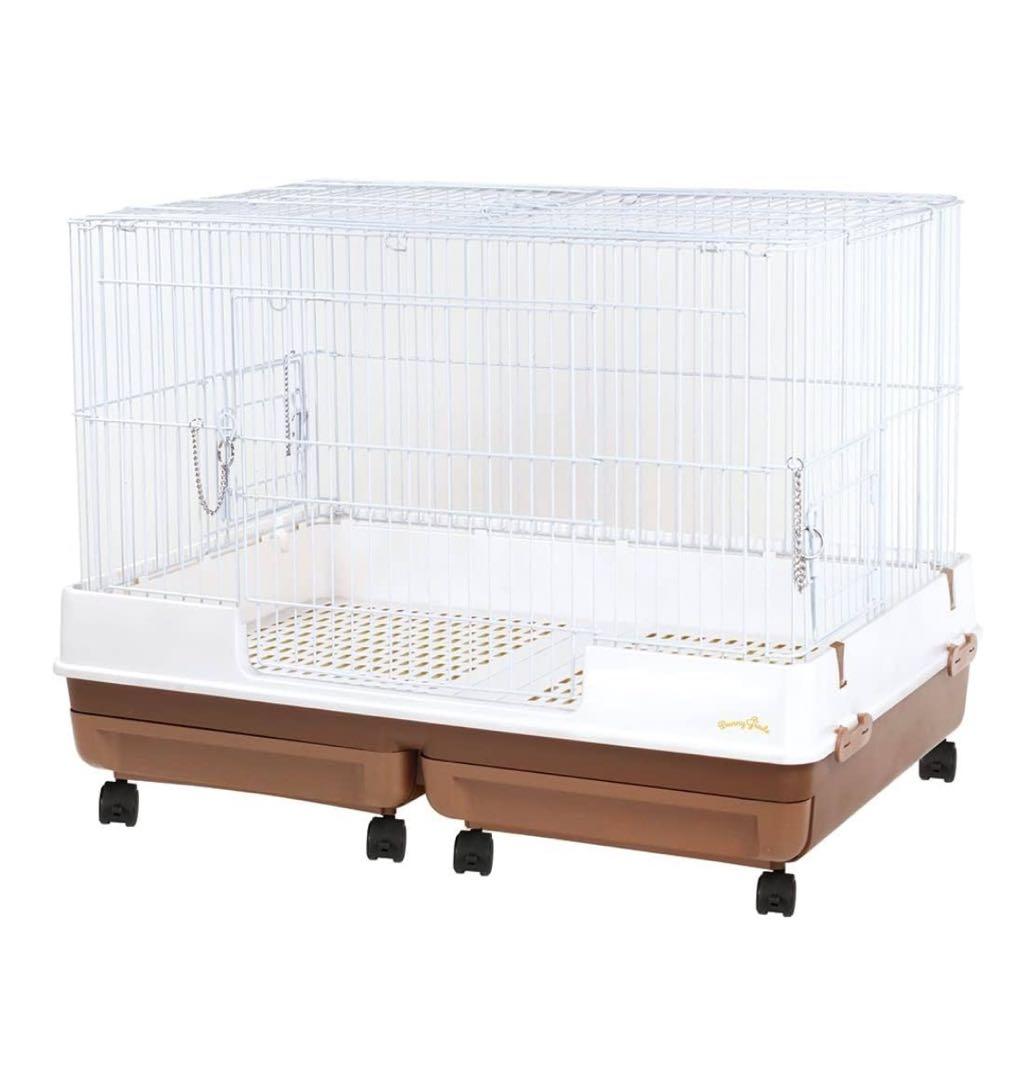 ミニマルランド　うさぎかんたんおそうじ　ケージ ブラウンワイド　オオバコ1おまけ