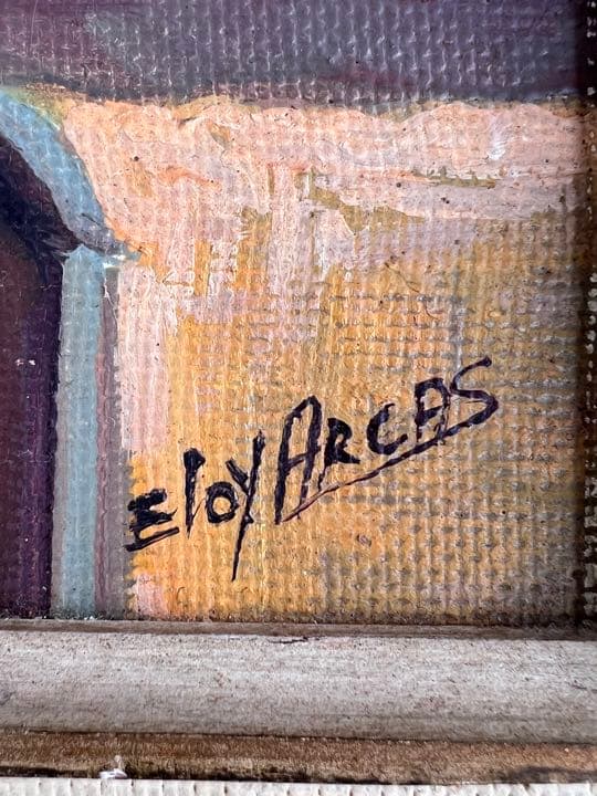 ◆油絵　Eloy Arcas  直筆◆A-3447