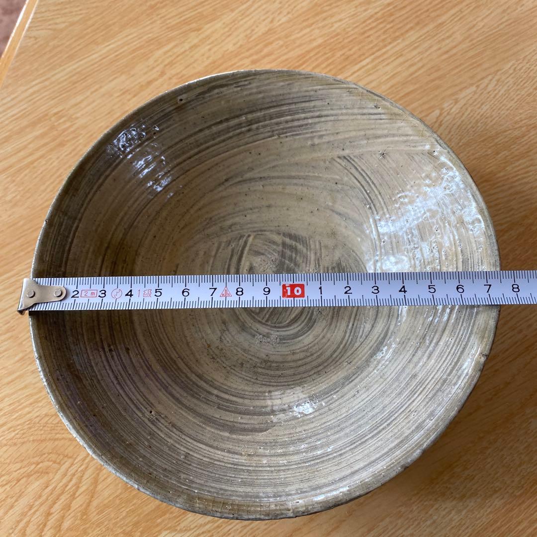 李朝前中期　刷毛目平茶碗