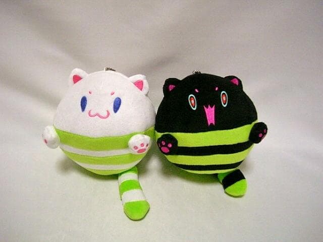 ◆2点　SDVX　TAMA猫　白　黒　ぬいぐるみ セット　サウンドボルテックス◆