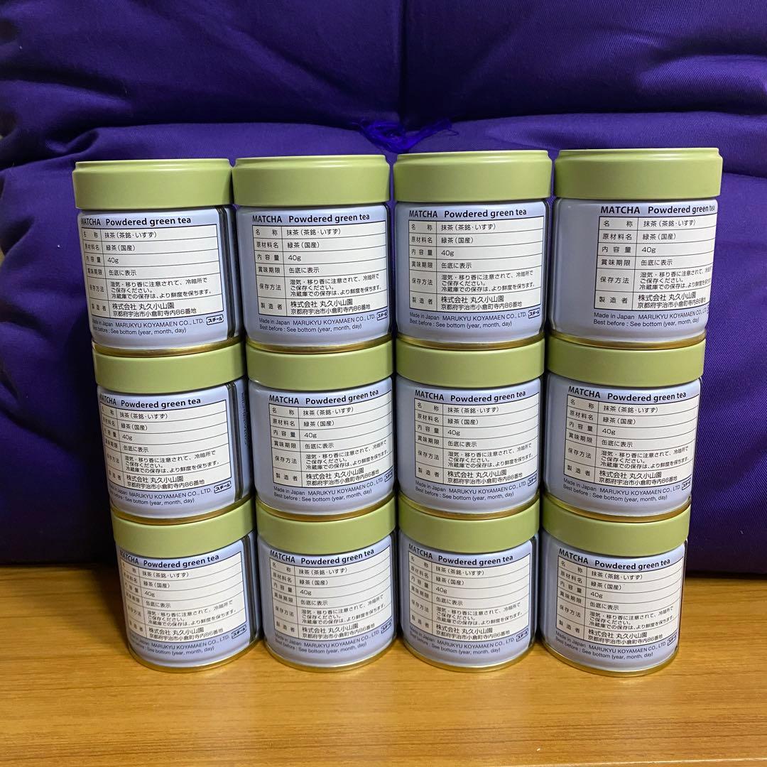 宇治 丸久小山園 抹茶 五十鈴 缶入 40g 12缶 小山園 ❺