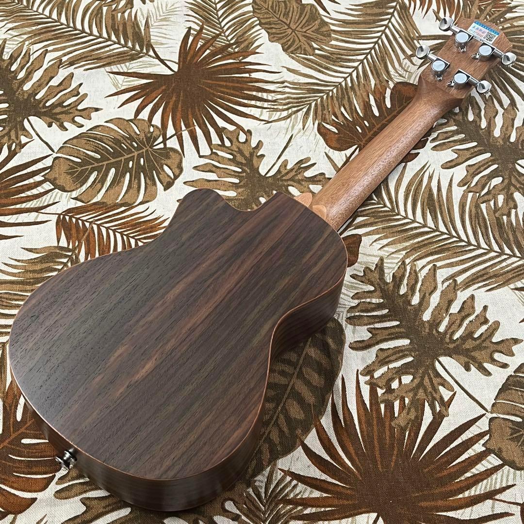 【オール単板】スプルース材とローズウッド材のコンサートウクレレ【UK専門店】