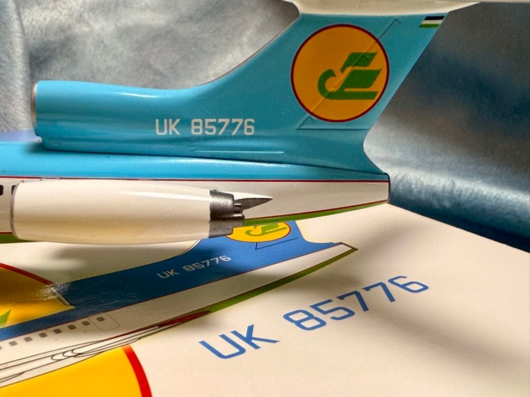 ウズベキスタン航空 UZBEKISTAN ツポレフ Tu-154M 1/200