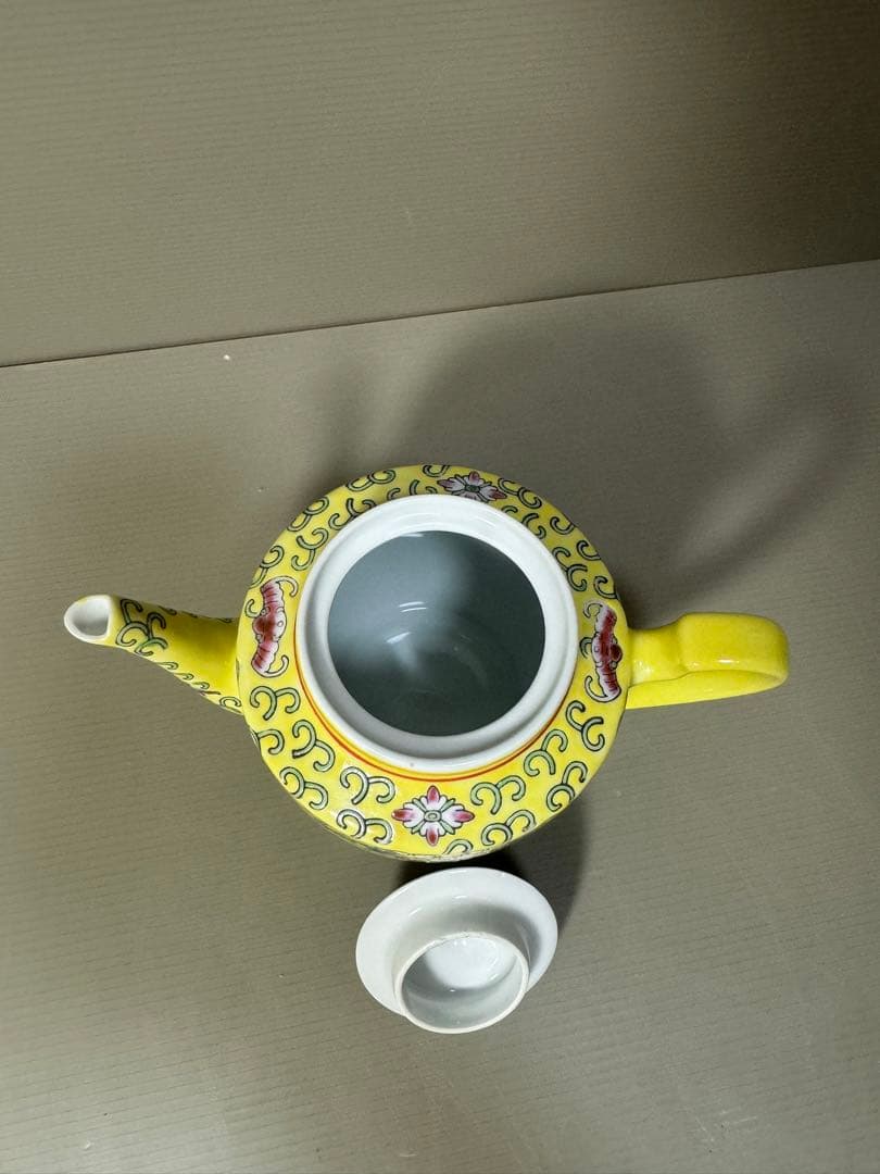 2204 中國景徳鎮製　萬壽無疆　ティーポット