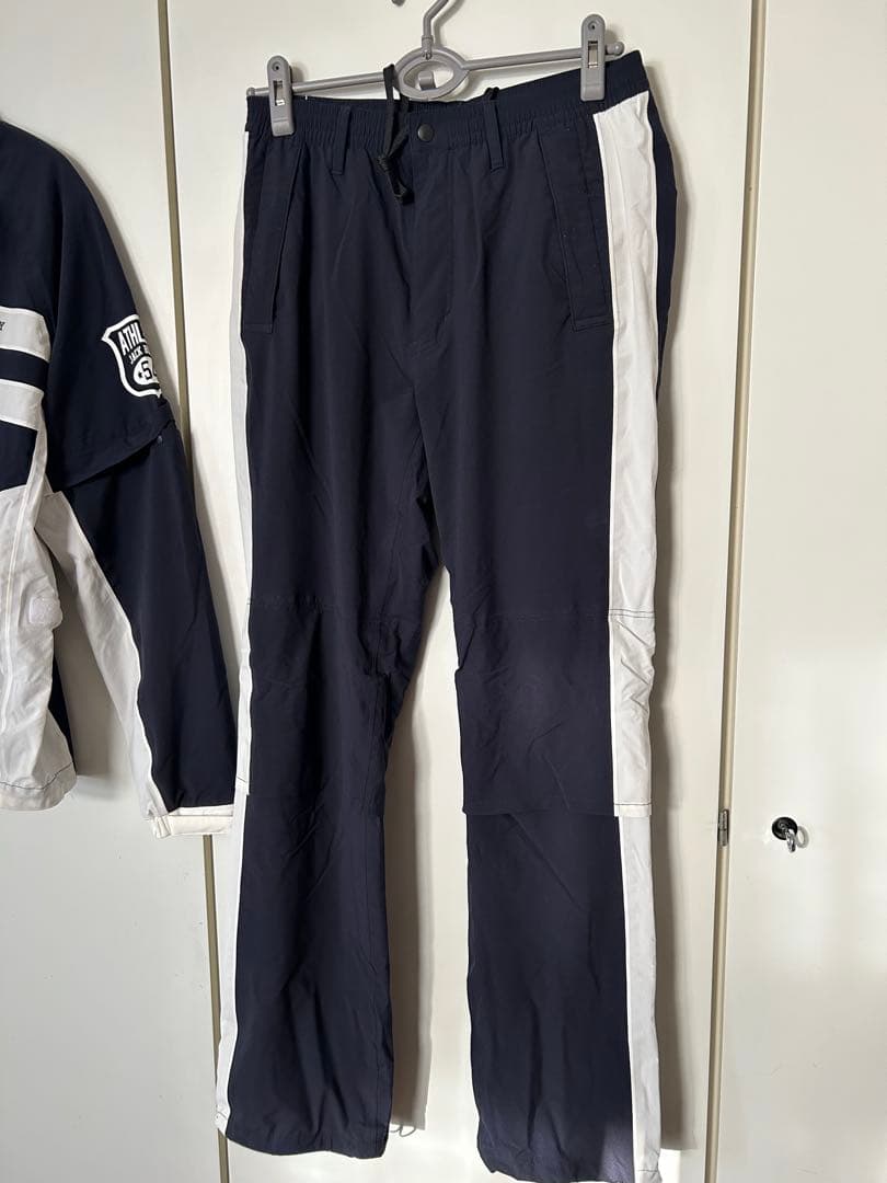 ジャックバニー 2way レインウエア上下セット ネイビー ホワイト4(M)中古