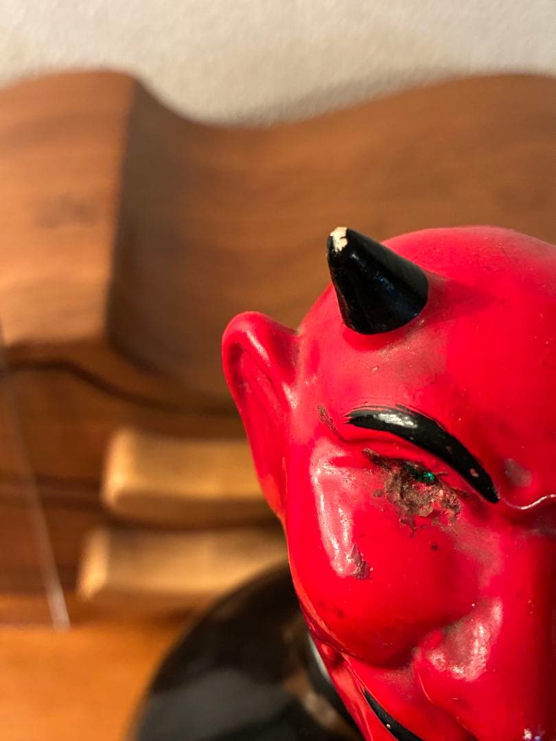 ビンテージ　デビル　悪魔　レッドデビル　デカンタ　毒瓶　ミッドセンチュリー