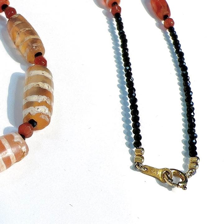 ✴︎希少✴︎1200-1700年前 エッジドカーネリアン ネックレス 52cm