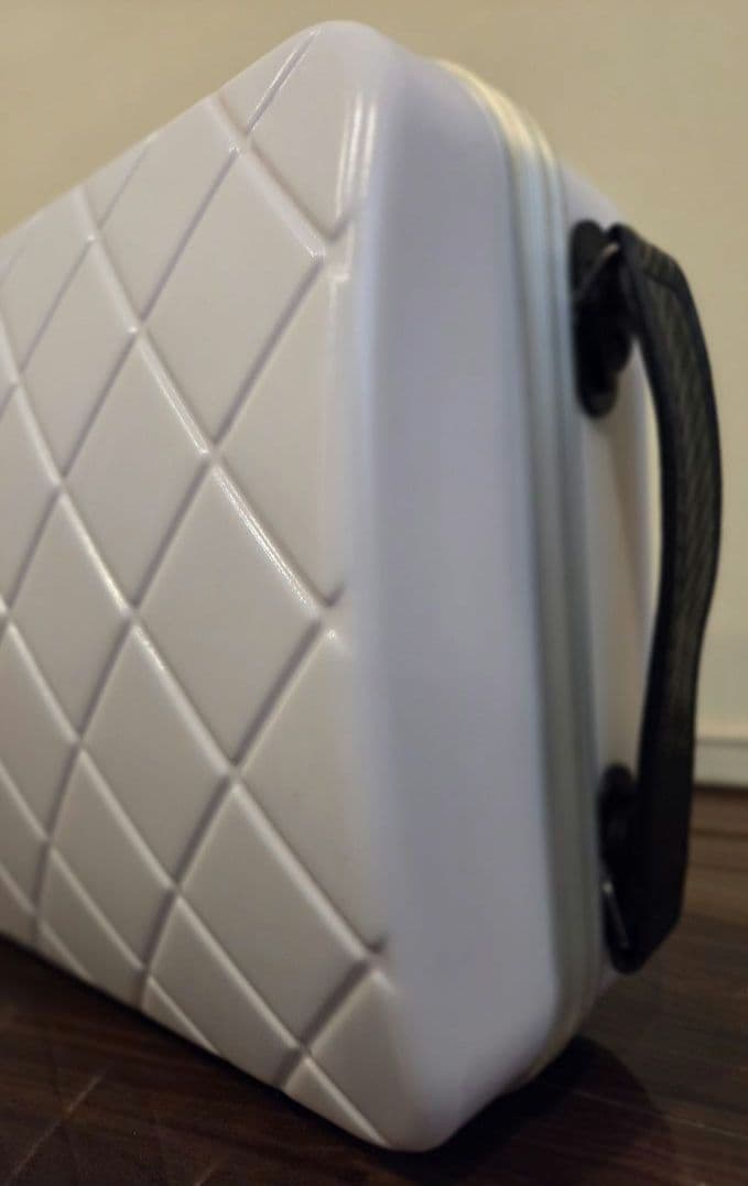 バイオリンケース　ポリカーボネート　ホワイトビスケット　スクエア型　オブロング