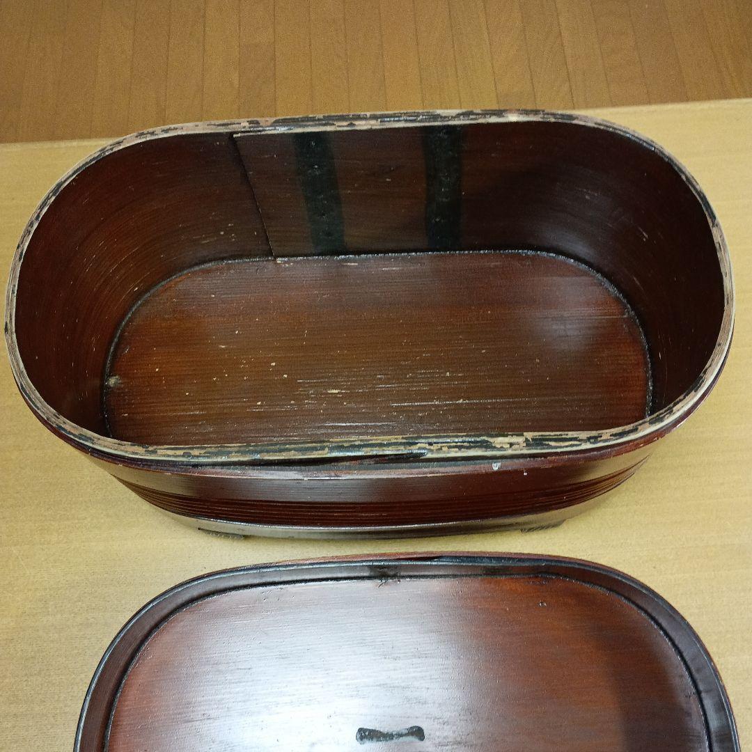 アンティーク　木製おひつ　木箱入り