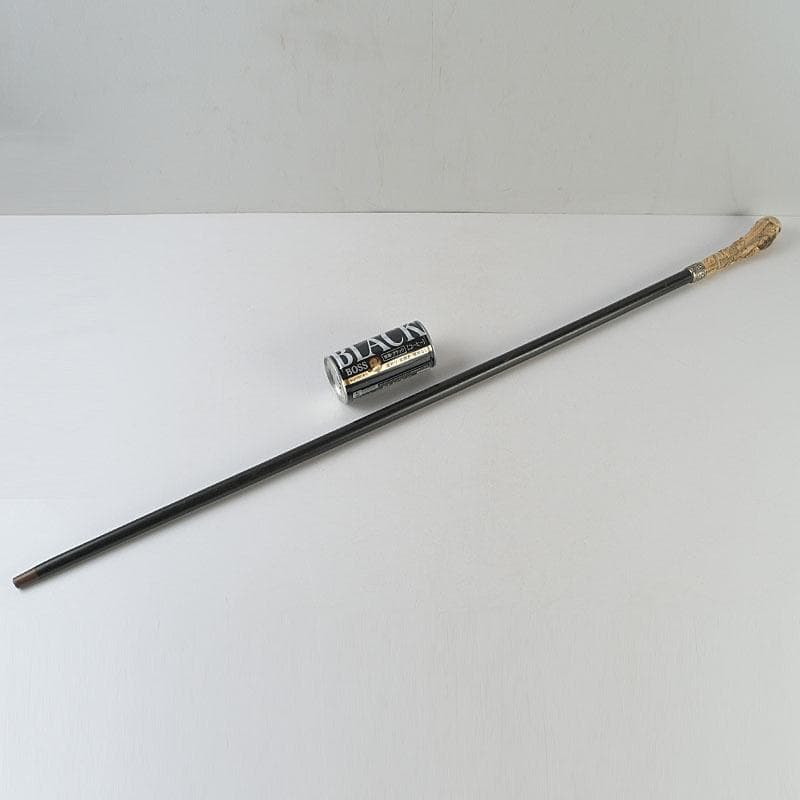 中国　獣骨彫刻　人物文　杖　長さ約93㎝　D　R9135H