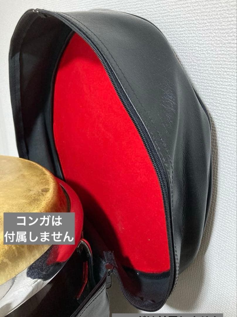 合皮 コンガケース 黒(コンガは含みません)