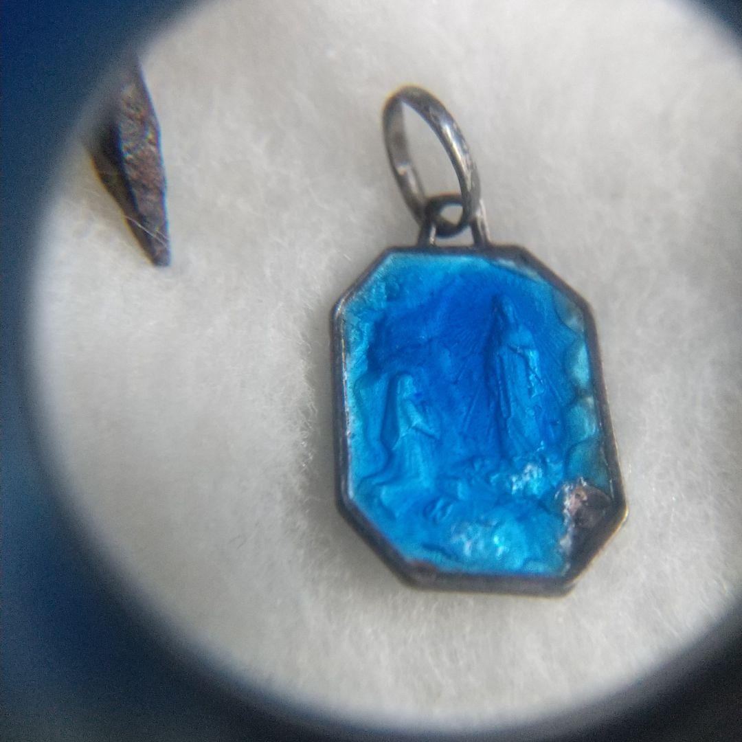 当時物 マリア様とキリスト様 エマイユ ルルドの泉 メダイ チャーム隠れ切支丹