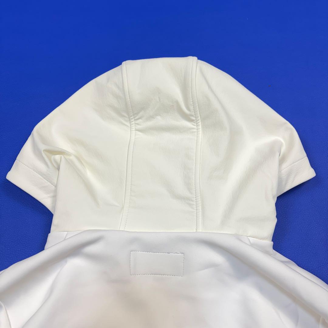 ビームスゴルフ　ダンボール フルジップ ストレッチ　パーカー　L 白　異素材