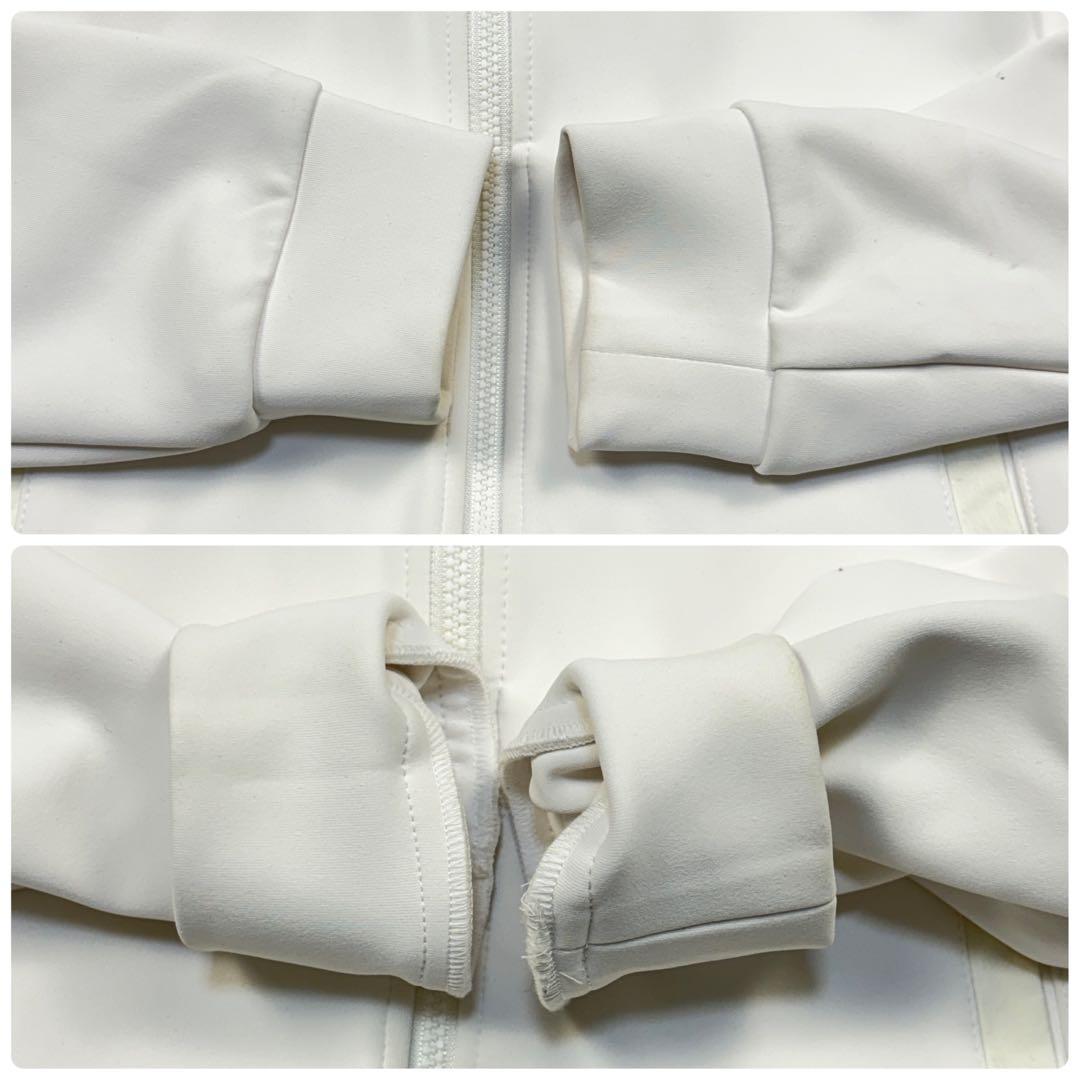 ビームスゴルフ　ダンボール フルジップ ストレッチ　パーカー　L 白　異素材