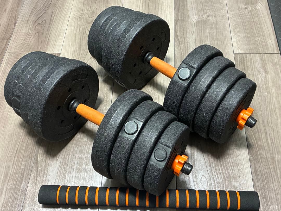 トレーニングベンチとダンベルセット3セット