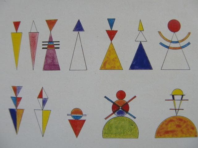 ワシリー・カンディンスキー、第16場のための衣装デザイン