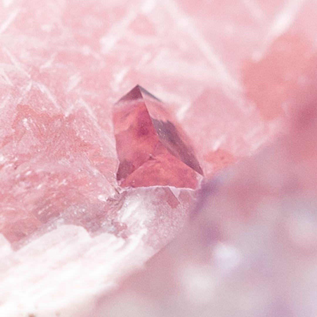 中国 ロードクロサイト フローライト 天然石 原石 鉱物標本 鉱石 蛍石 726