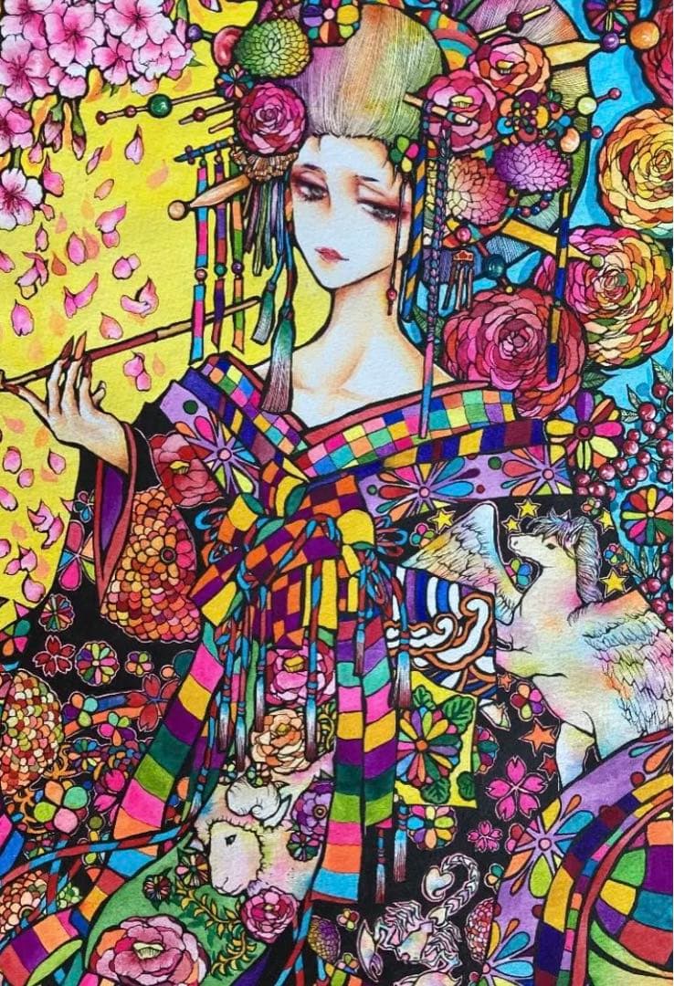 イラストオーダー　承ります　直筆　原画　水彩画