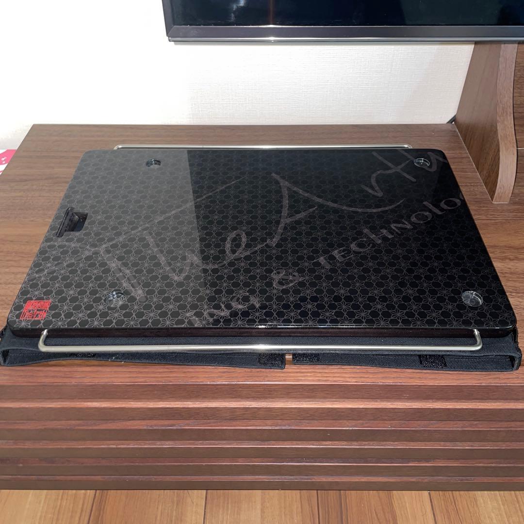 床上手　炭カラーヌルテカ　保護バッグ付き