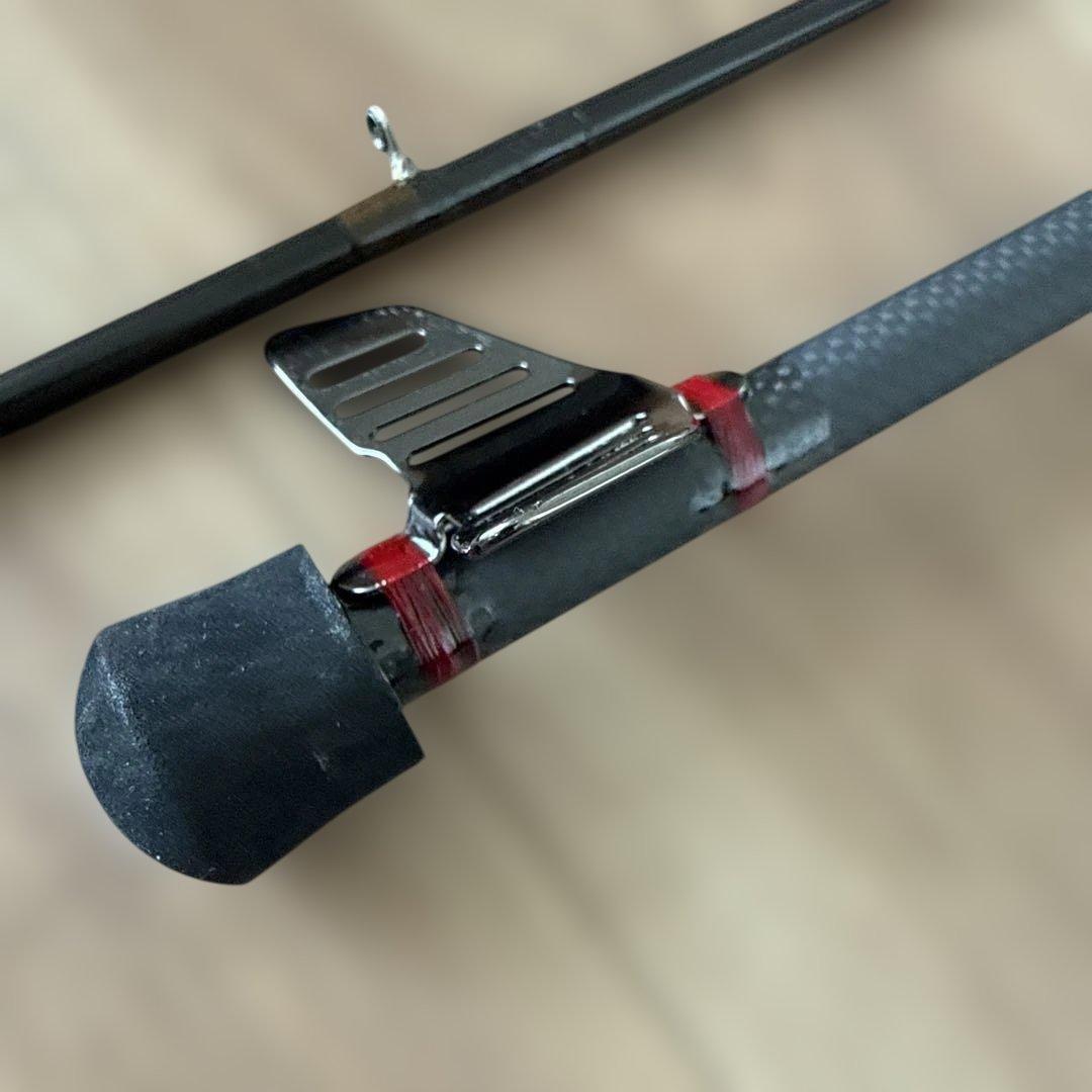 フライロッドをヘチ竿に改造した釣り竿