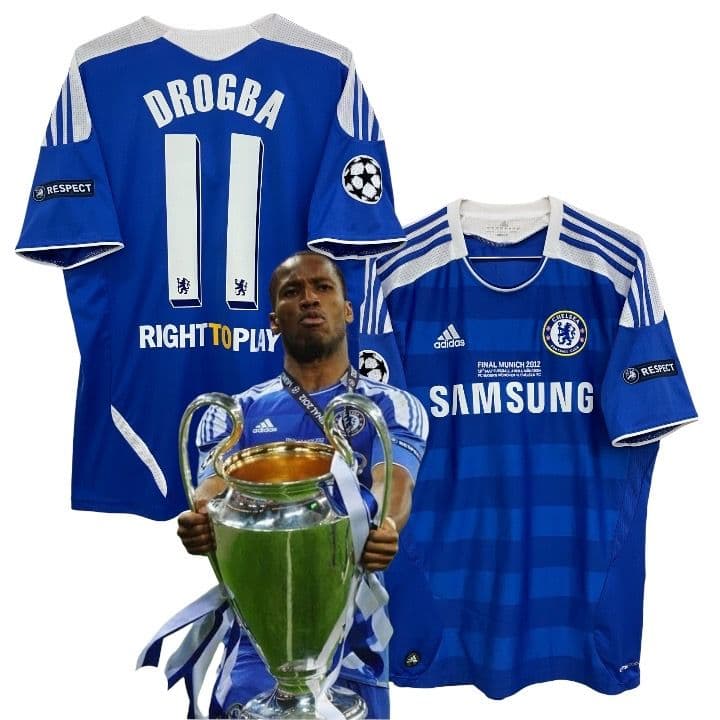 11-12 チェルシー　ドログバ　アディダスオフィシャル　CL決勝戦ユニフォーム